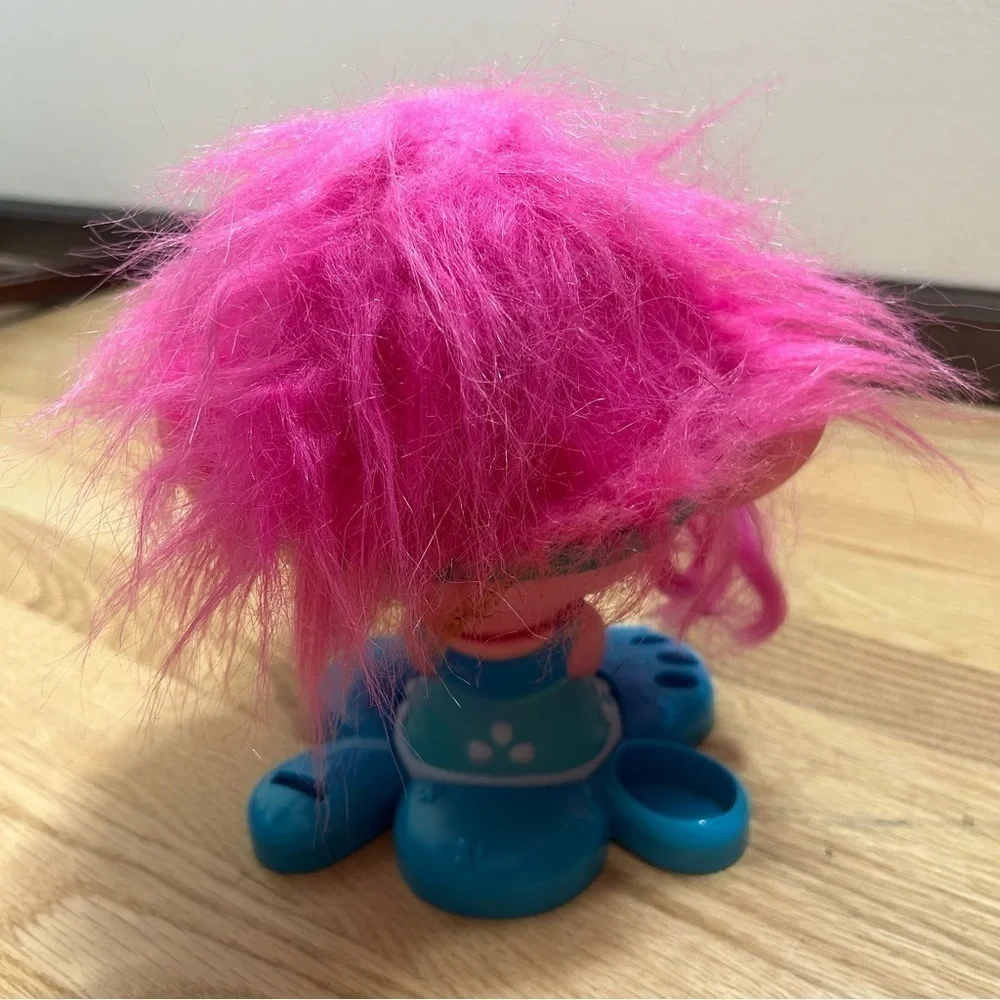 Trolls Poppy Styling Head Pink Kids Toy Blue